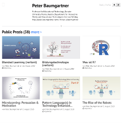 Prezi Homepage of Peter Baumgartner