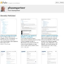 R Markdown documents of Peter Baumgartner published at the free RStudio server