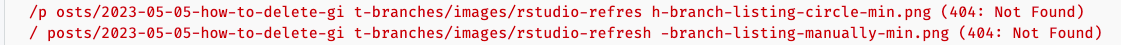 Two red error messages